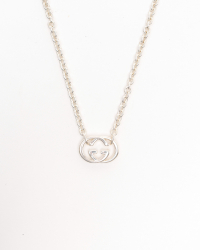 Gucci Interlocking G Silver Necklace