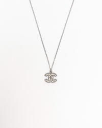 Chanel Coco Mark Rhinestone Necklace