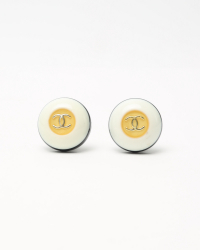 Chanel Coco Mark Resin Clip-on Earrings