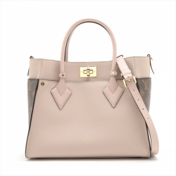 Louis Vuitton On My Side MM Monogram Sides Leather 2-Ways Tote Bag Monogram
