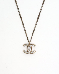 Chanel Coco Mark Rhinestone Necklace