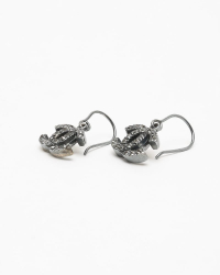 Chanel Coco Mark Rhinestone Hook Earrings