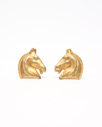 Hermès Horse Motif Clip-on Earrings