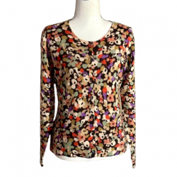 L.K. Bennett Cardigan laine doublé satin