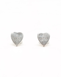 Gucci Silver Heart Earrings