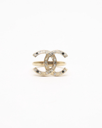 Chanel Coco Mark Rhinestone Ring
