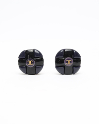 Chanel Coco Mark Resin Clip-on Earrings