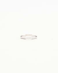 Gucci Octagonal Stripe 18kt White gold Ring