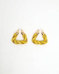 Bottega Veneta Twisted Hoop Earrings