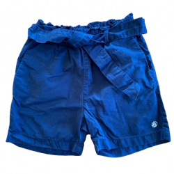 Petit Bateau Marineblaue Bermuda-Shorts aus Baumwolle