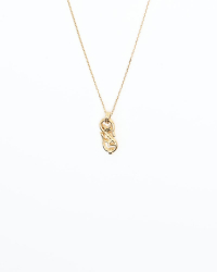Saint Laurent Logo Pendant Necklace