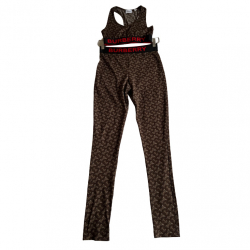 Burberry monogram print stretch leggings