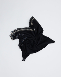 Louis Vuitton 130 Navy Wool And Silk Scarf