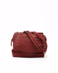 Chanel CC Suede Shoulder Bag