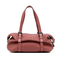 Bottega Veneta B Bottega Veneta Red Indian Red Nappa Leather Leather Nappa Intrecciato Montaigne Shoulder Bag Italy