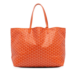 Goyard AB Goyard Orange Coated Canvas Fabric Goyardine Saint Louis GM France