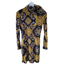 Versace Jeans Kleid mit verschlungenen Vs