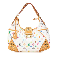 Louis Vuitton B Louis Vuitton White Monogram Multicolore Canvas Canvas Monogram Multicolore Chrissie MM France