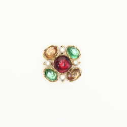 Saint Laurent Vintage Stone Brooch