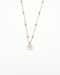 Gucci GG Flower Silver Necklace