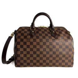 Louis Vuitton Speedy 30 Bandoulière Canvas Trunk Crossbody Damier Ebene