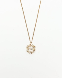 Christian Dior CD Rhinestone Necklace