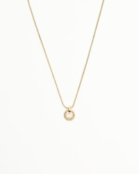Christian Dior Twist Ring Logo Necklace