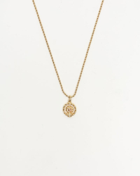 Christian Dior Twist Ring Logo Necklace