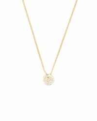 Christian Dior CD Logo Rhinestone Necklace