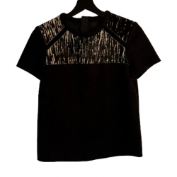 Isabel Marant oberteil aus Kalbsleder und Merinowolle