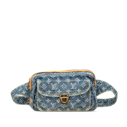 Louis Vuitton B Louis Vuitton Blue Denim Fabric Monogram Bum Bag France
