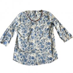 Scotch & Soda Blumenprint Perlenstickerei