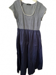 Weekend Max Mara Robe longue en tricot bleu marine