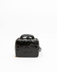 Chanel CC Patent Vanity Crossbody Bag