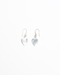 Gucci Dangling Silver Heart Earrings