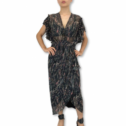 Iro Gargas robe portefeuille semi transparente