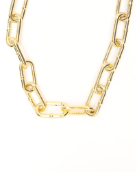 Bottega Veneta Silver Gold plated Chain Necklace