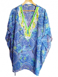 Add LUCKY & COCO Rayon Brach Boho Dress