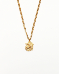 Celine Céline Vintage Crocodile Pendant Necklace