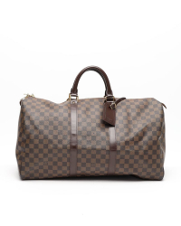 Louis Vuitton Damier Ebene Keepall 50 Weekend Bag