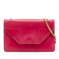 Saint Laurent B Saint Laurent Red Calf Leather Small Betty Crossbody Italy