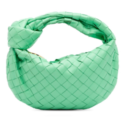 Bottega Veneta B Bottega Veneta Green Mint Nappa Leather Leather Mini Nappa Intrecciato Jodie Italy