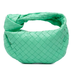 Bottega Veneta B Bottega Veneta Green Light Green Nappa Leather Leather Mini Nappa Intrecciato Jodie Italy