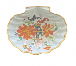 Limoges Shell Gilded Tray