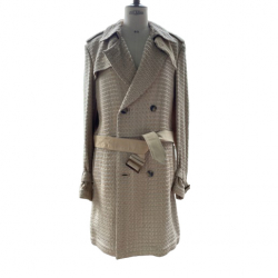 Fendi Selleria leather Trench coat