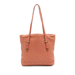 Bottega Veneta B Bottega Veneta Pink Salmon Nappa Leather Leather Mini Nappa Intrecciato Shopper Tote Ireland
