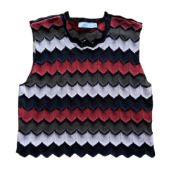 A.L.C. Lustiges Zickzack-Crop-Top