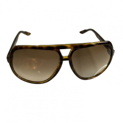 Gucci 1622 Tortoise Brown Aviator