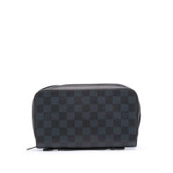 Louis Vuitton B Louis Vuitton Blue Navy Damier Canvas Canvas Damier Cobalt Zippy XL Wallet Spain