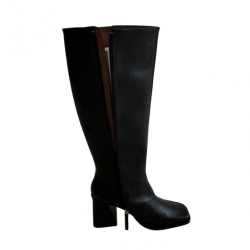 ALOHAS EAST BLACK LEATHER BOOTS